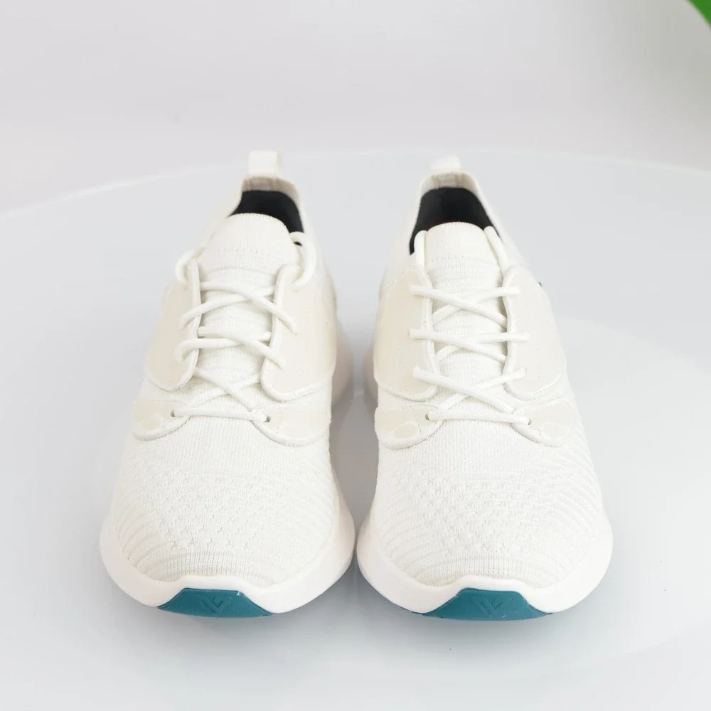 Vessi Womens Everyday 2.0 Move Sneaker Size 9 Waterproof White Knit Lace Up Shoe